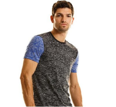 Man Fashion - Casual Heather Tee T-shirt by A|X (ARMANI EXCHANGE)