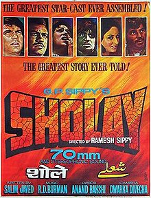 Sholay Theatrical release poster