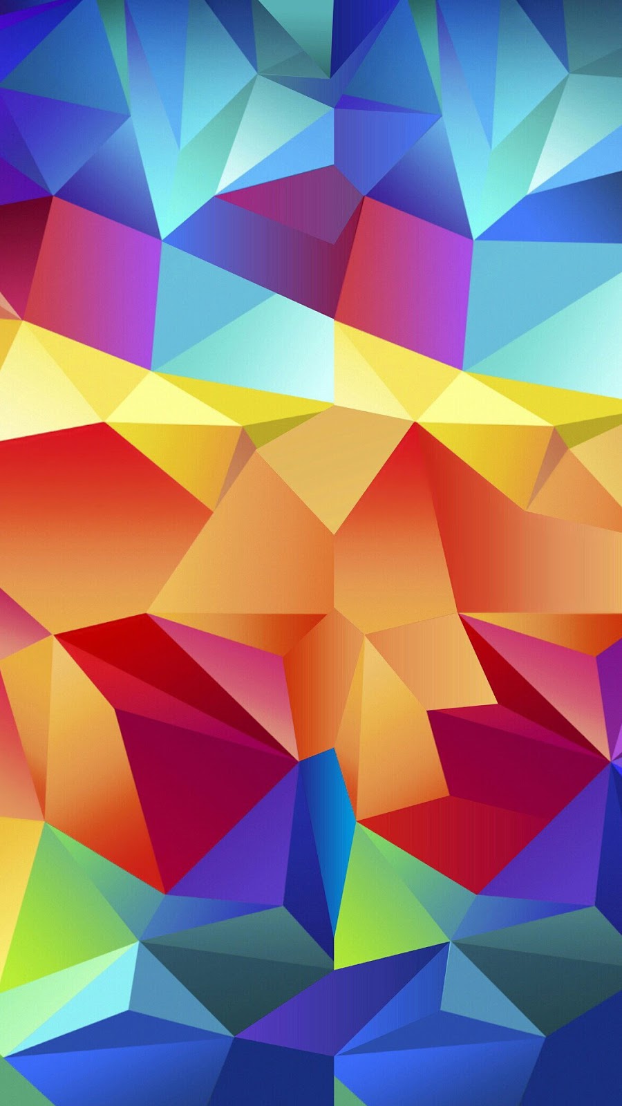 Colorful Random Triangles Android Wallpaper 