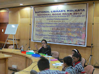 Rajat Chaudhuri at a short story workshop at National Library