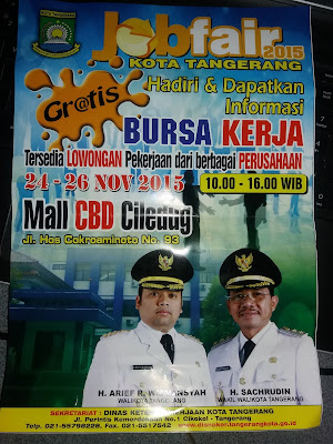 Info bursa kerja Jobfair pameran yang akan hadir di CBD ciledug Tangerang