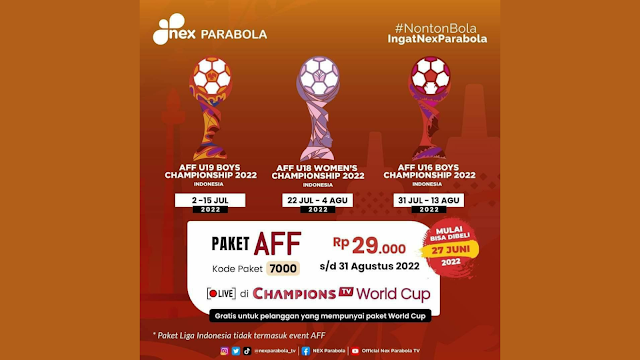 Paket Nonton Piala AFF 2022 Nex Parabola