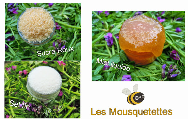 DIY peeling visage sucré ou salé - Les Mousquetettes©