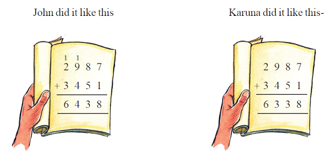 Addition and subtraction of bigger numbers (Big Numbers - 5th Maths - Page No 8)