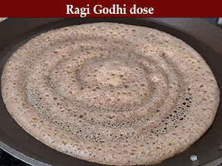 Ragi godhi dose recipe in Kannada