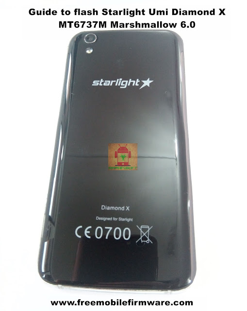 Guide to flash Starlight Umi Diamond X MT6737M Marshmallow 6.0