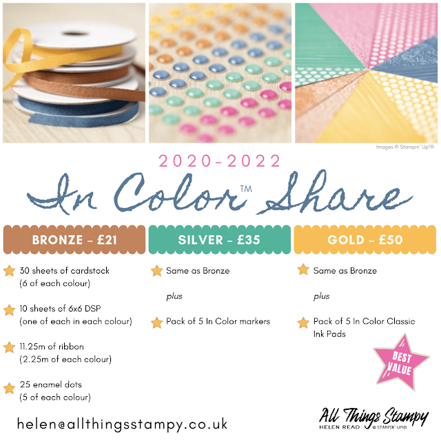 Stampin Up In Color Shares 2020-2022 Helen Read