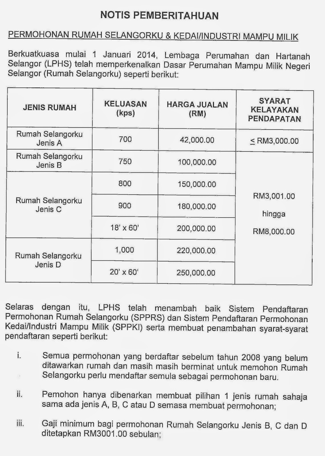 Isi Borang Rumah Mampu Milik - Rumah XY