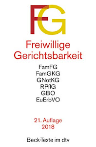 Freiwillige Gerichtsbarkeit (Beck-Texte im dtv)