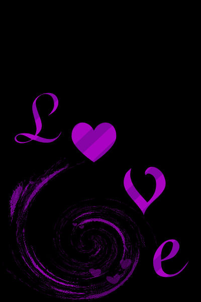 Stock Wallpaper on This Is The Colorful Purple Love Heart Black Wallpaper  Background