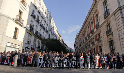 Puerta del Sol, Madrid, Portugal Spain, Spanish, Police, Brutality, Against, Peaceful, Protesters, Photos, Fascist, NWO