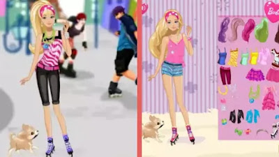 Barbie on Roller Skates