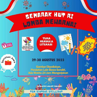 Pengumuman lomba mewarnai