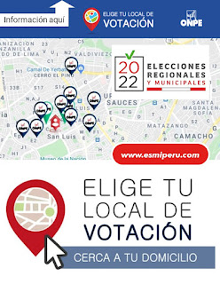 Elige tu local de votación: ONPE para las Elecciones Municipales 2022
