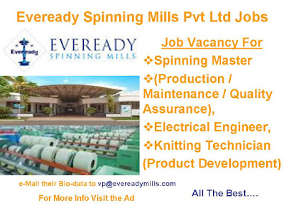 Eveready Spinning Mills Pvt Ltd Job Work