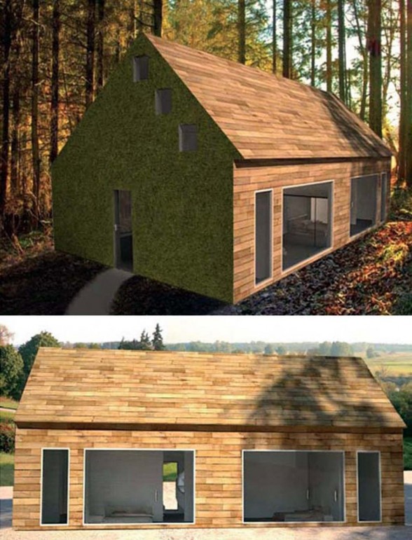 wooden prefab home exterior design