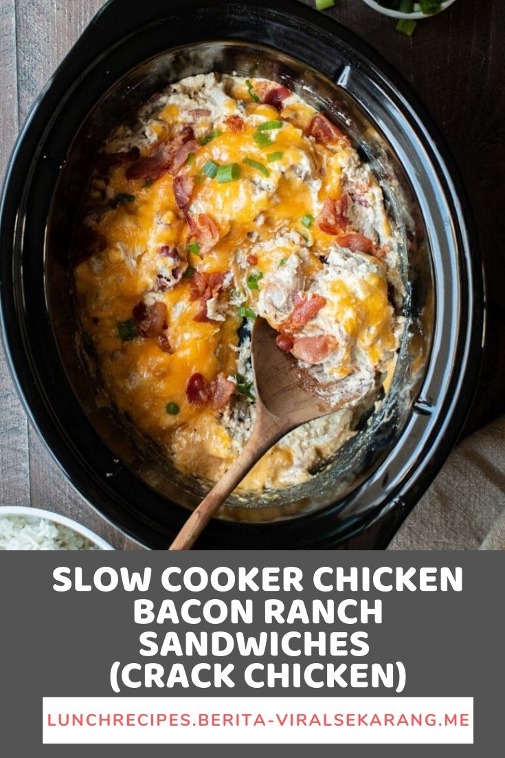 Slow Cooker Chicken Bacon Ranch Sandwiches (Crack Chicken) | chicken marinade, chicken spaghetti, lemon chicken, teriyaki chicken, chicken potpie, chicken fajitas, ranch chicken, chicken alfredo, fried chicken, chicken tenders, chicken salad, chicken tacos, shredded chicken, slow cooker chicken, bbq chicken, grilled chicken, chicken wings, chicken soup, #chicken alaking #chicken acomfort foods #chickenarice #chickenameals #chickenalowcarb #chickenaglutenfree #chickenarecipe #chickenadishes #chickenahealthy #chickenaeasydinners #chickenaovens #chickenacooking #chickenafamilies 