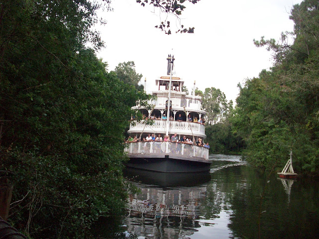 Liberty Belle Coming Down the Rivers of America Magic Kingdom