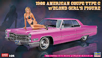 Hasegawa 1/24 1966 AMERICAN COUPE TYPE C w/BLOND GIRL'S FIGURE (SP432) English Color Guide & Paint Conversion Chart