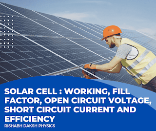 Solar Cell: Working, Fill Factor, Open Circuit Voltage, Short Circuit Current and Efficiency