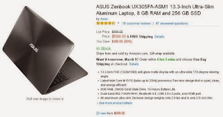 ASUS Zenbook UX305FA-ASM1 13.3-Inch Ultra-Slim Laptop