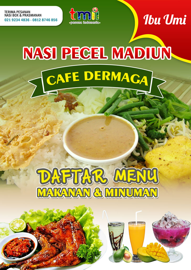 Contoh Desain  Menu  Makanan Cafe  atau Warung Makan Asal Tau