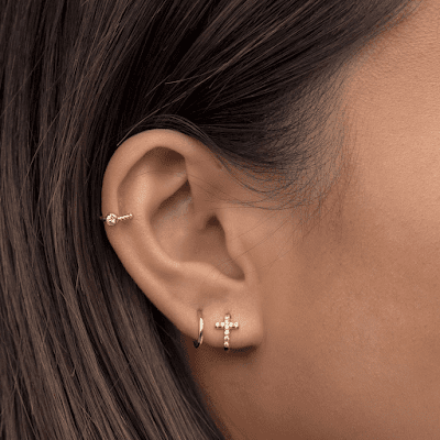 Single-stone earring