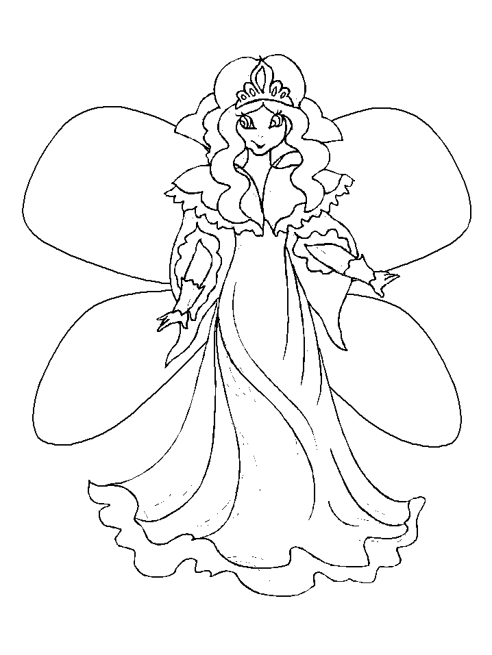 fairy coloring pages