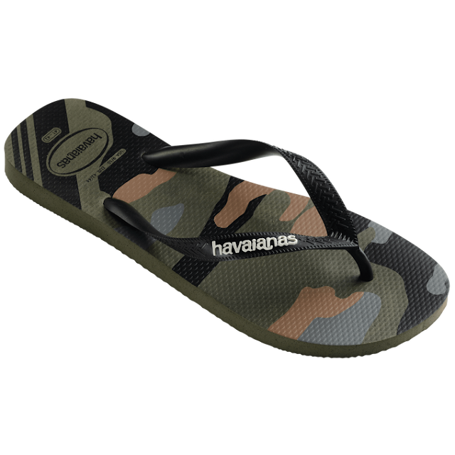 Camuflado nunca foi tão estiloso: Chinelo Havaianas Top Camu