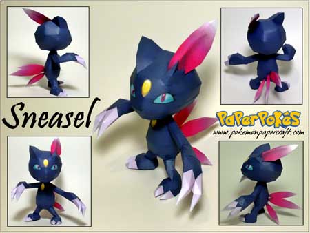 Pokemon Sneasel Papercraft