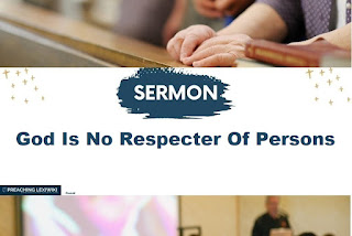 God Is No Respecter Of Persons