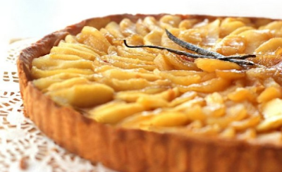 Tarte aux pommes façon crème brûlée