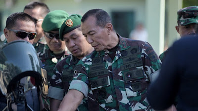 Pangdam XIV/Hasanuddin Gunakan Motor Trail Kunker ke Kodim 1409/Gowa sambil Lakukan Patroli 