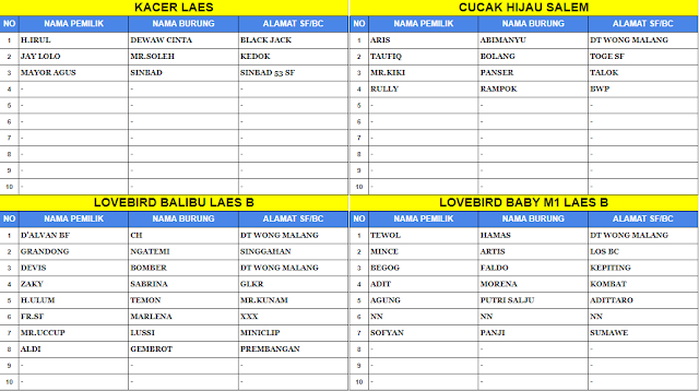 Hasil Kejuaraan Anniversary 2nd PPJ CUP