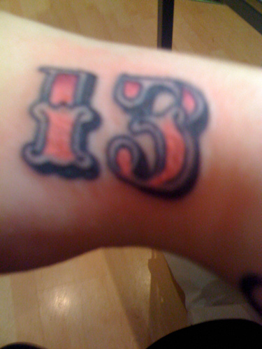 13 Tattoos Of The Number 13