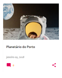 A nossa visita ao Planetário do Porto em Janeiro de 2018