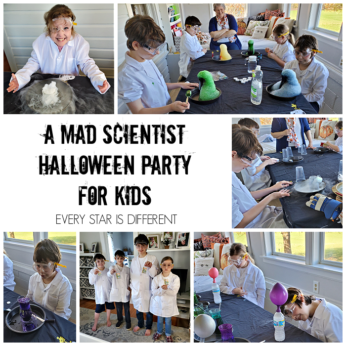 A Mad Scientist Halloween Party for Kids