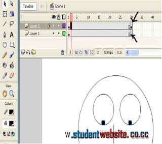 How to create eye moment using flash? How to create animation using flash? How to create layer?