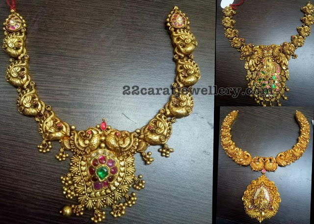 Peacock Nakash Chokers in 22carat