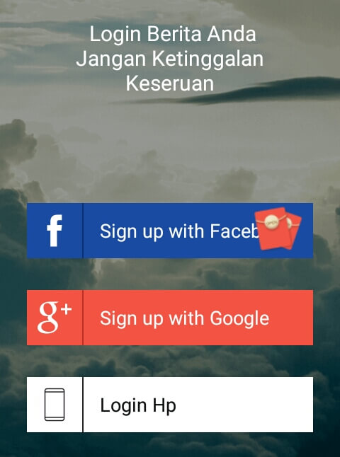 silahkan mendaftar / membuat akun dengan cara login menggunakan akun sosial media atau nomor handphone dan ikuti petunjuknya.