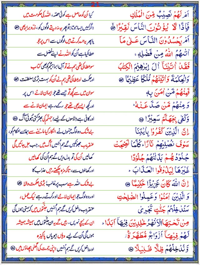 Surah An Nisa with Urdu Translation Page 2