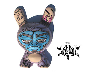 NEMO x Tenacious Toys Hand Painted Custom 8 Inch Dunny Wall Mount Plaster Figure