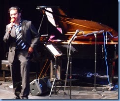 Ben Fernandez introducing the Band members to the audience.