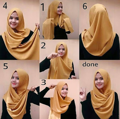 Tutorial Hijab Pashmina Tanpa Ciput Ninja Sederhana