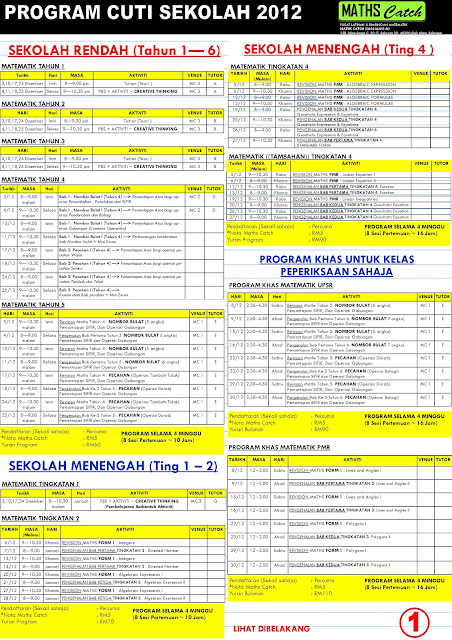 Contoh Soalan Olimpiad Matematik Sekolah Rendah - Selangor v