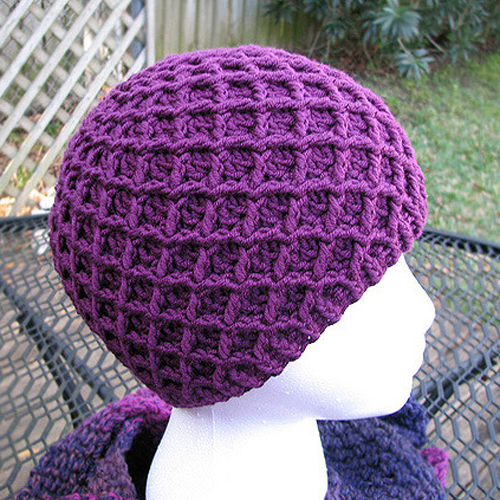 Diamond Ridges Hat - Free Pattern