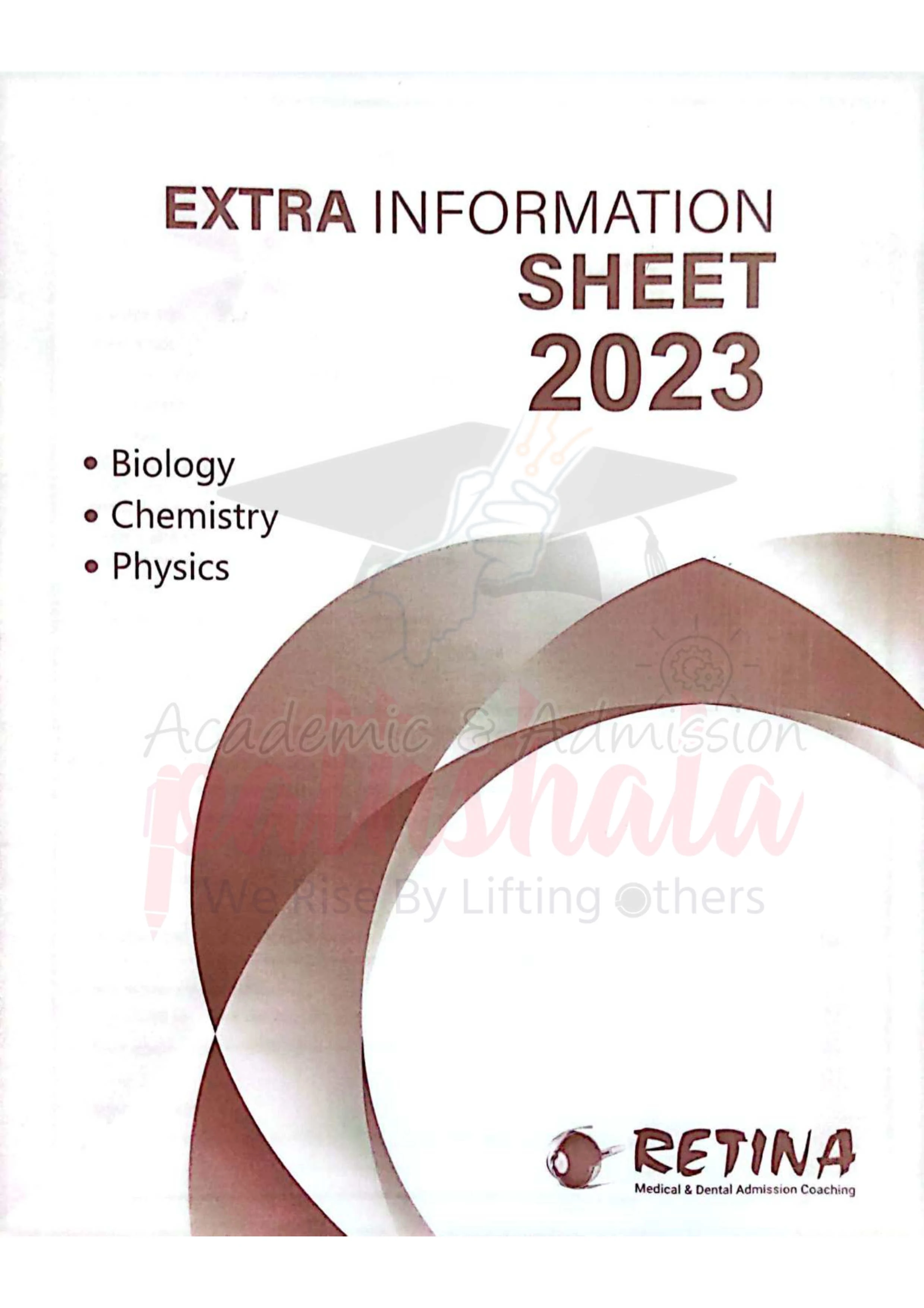 Retina Extra Information Sheet 2023 ( Biology,chemistry,Physics) PDF |রেটিনা এক্সট্রা ইনফরমেশন সিট ২০২৩