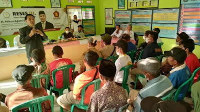 Reses di Kec.Leles- Cianjur, Agam Menerima Aspirasi Soal Sembako, Pendidikan, Pertanian hingga Infrastruktur  