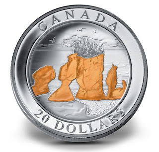 Canada 20 Dollars Silver Coin 2004 The Hopewell Rocks, Natural Wonders
