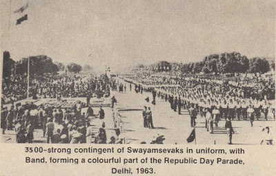 Swayamsevaks participated in Republic Day Parade. YES, in 1963.